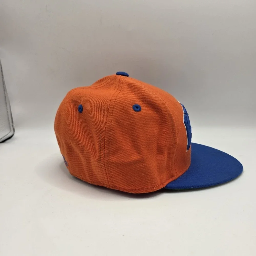 Mitchell & Ness Denver Broncos Fitted Hat 7 1/4 Wool Throwback NFL Cap Orange...